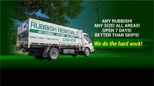 Steve's Rubbish Removals Truck Outside A House Ready To Take Away Unwanted Rubbish
