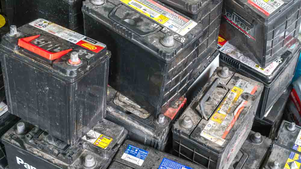 Old car batteries