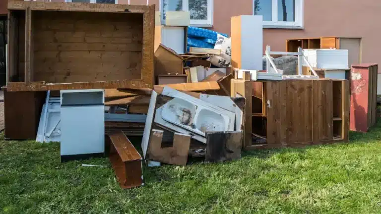 pile of household rubbish